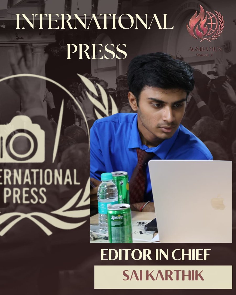 Editor in Chief — Sai Karthik