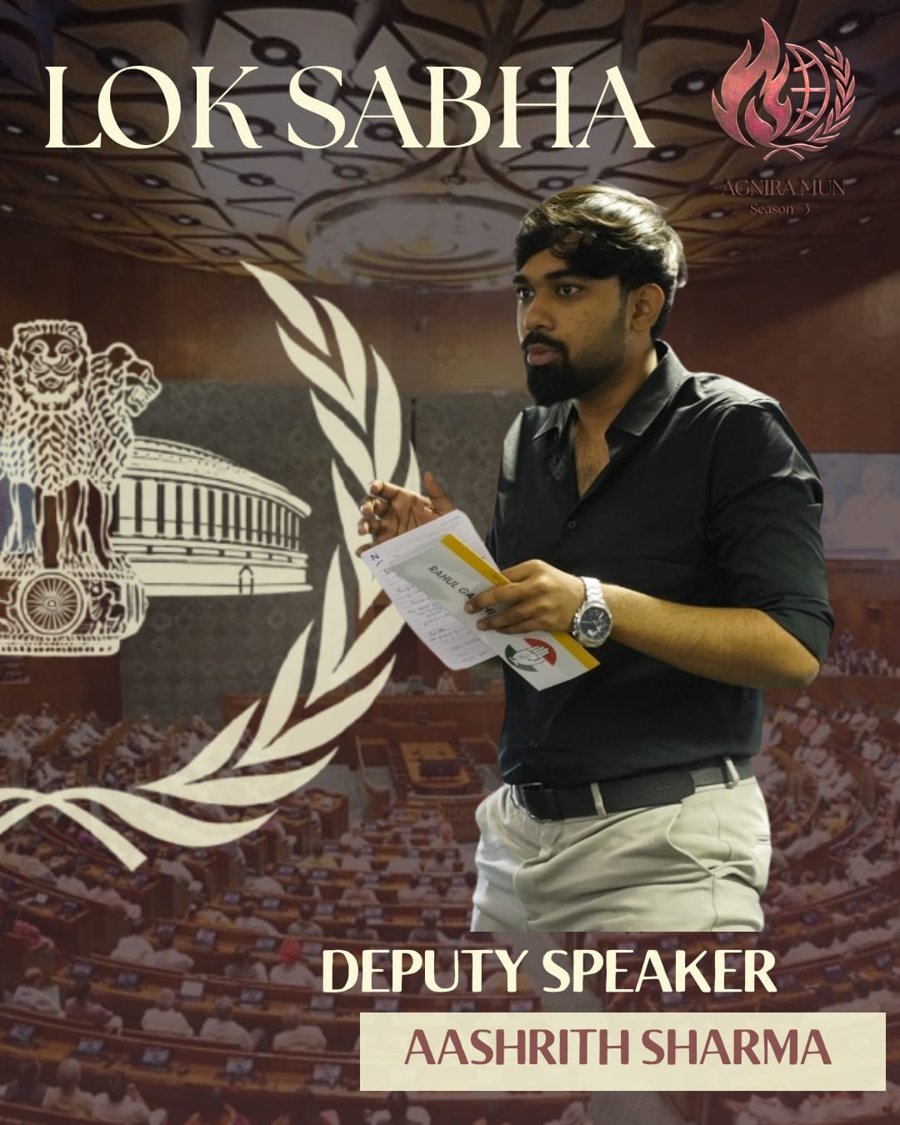 Deputy Speaker — Aashrith Sharma