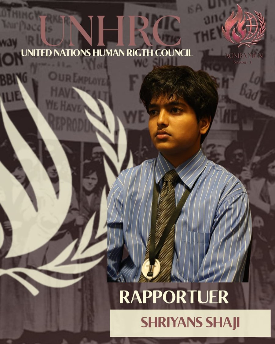 Rapporteur — Shriyans Shaji